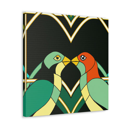 Lovers in Art Deco - Canvas