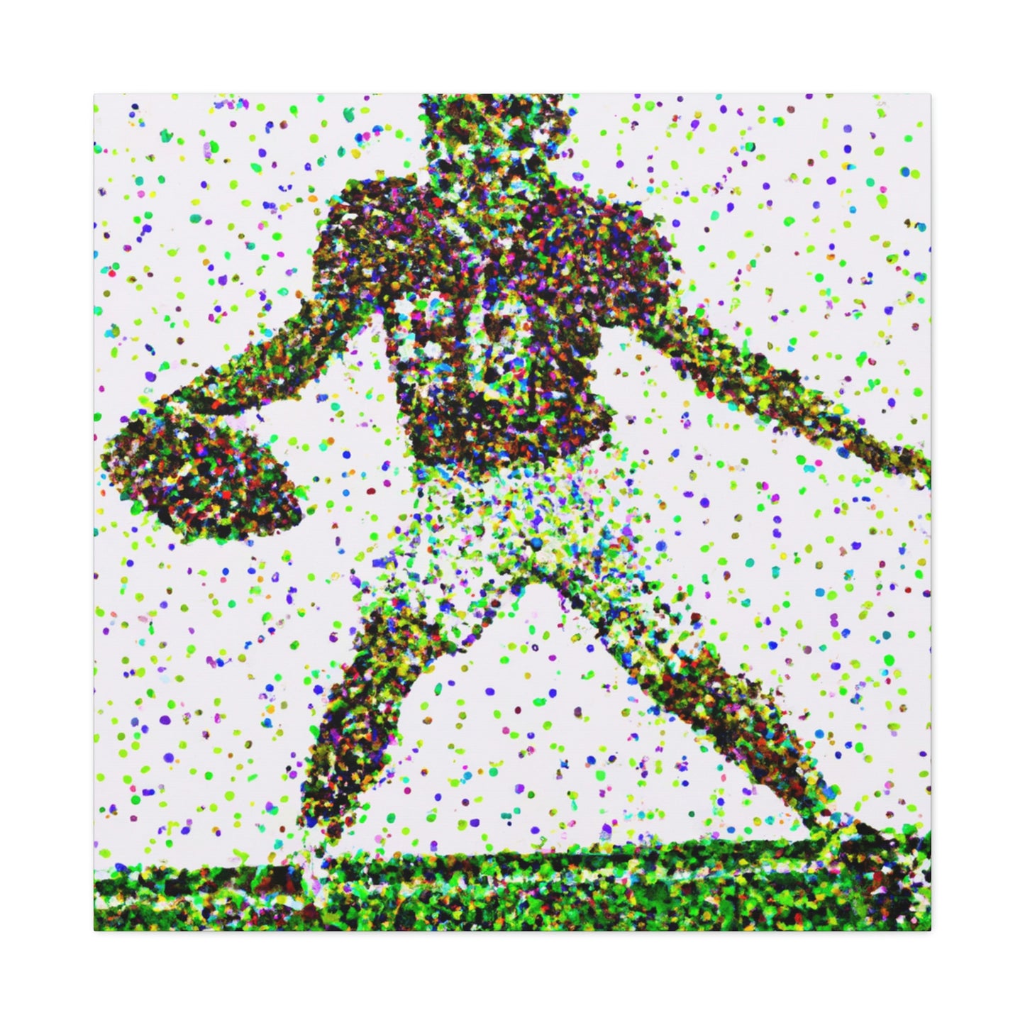 Football in Pointillism - Canvas