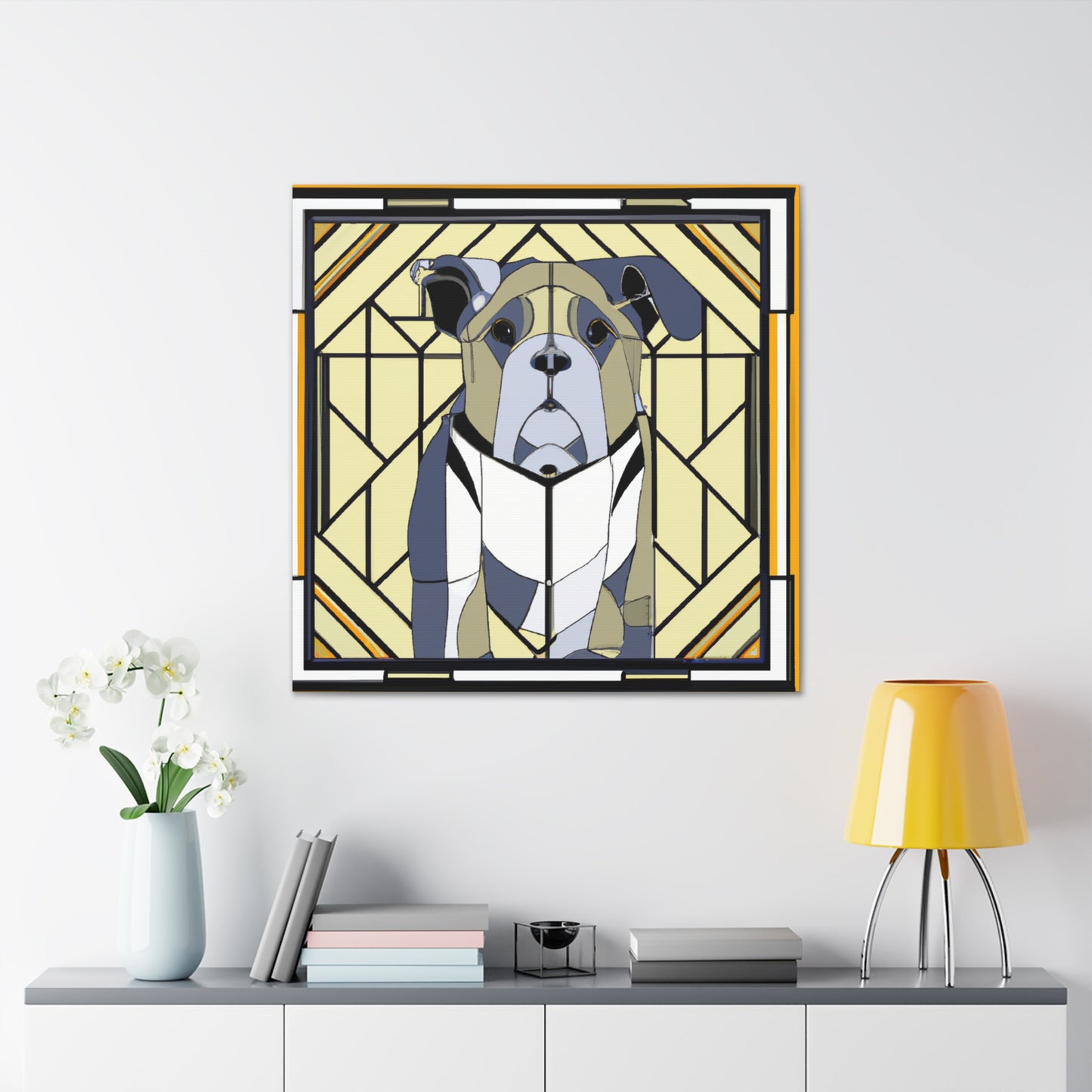 "Bulldog's Regal Roar" - Canvas