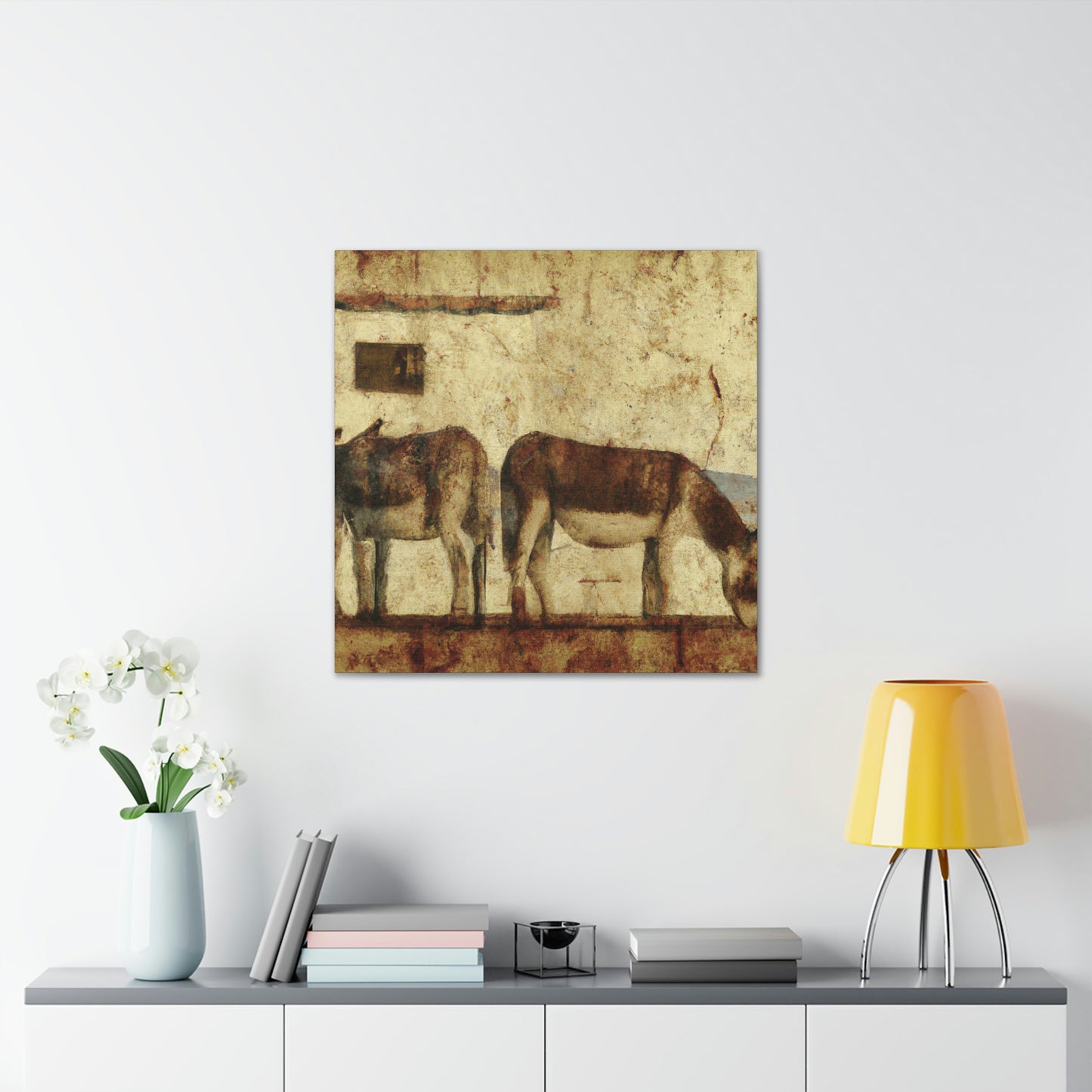 "Donkey in Deco Style" - Canvas