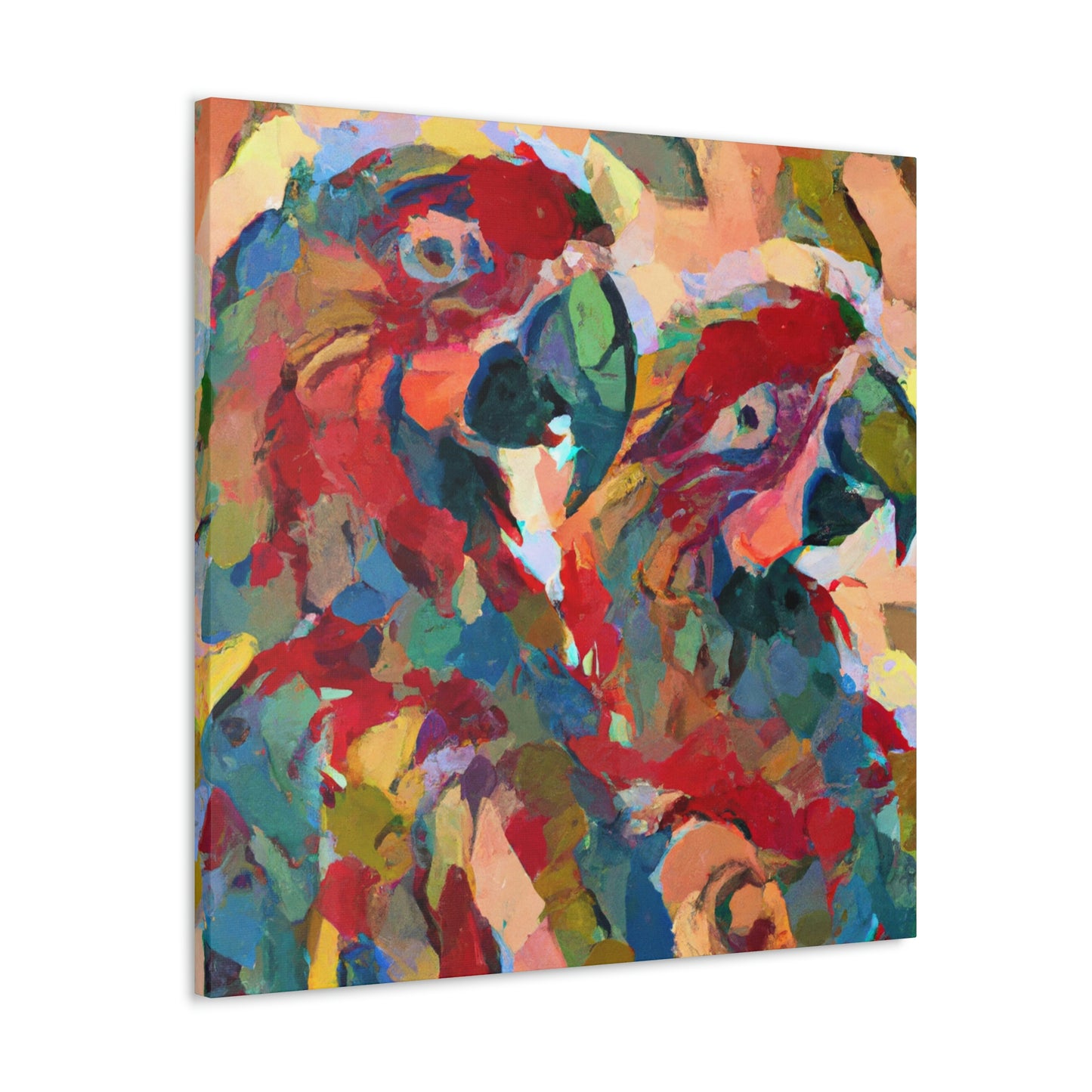 "Pionus Celestial Canvas" - Canvas