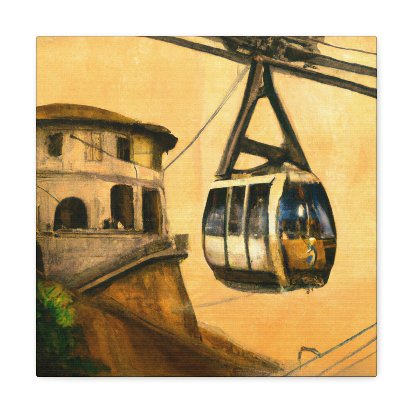 Steampunk Cable Car Dream - Canvas