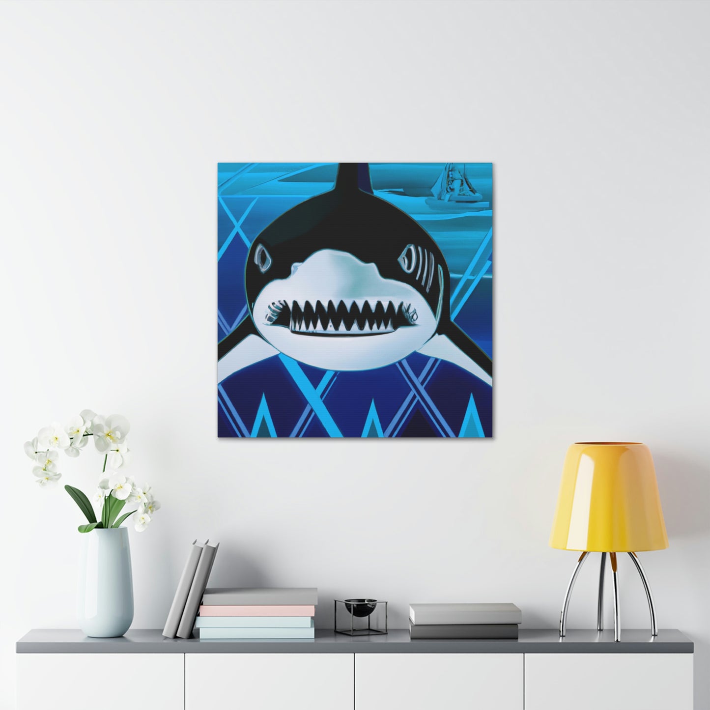 "Jaws of Art Deco" - Canvas