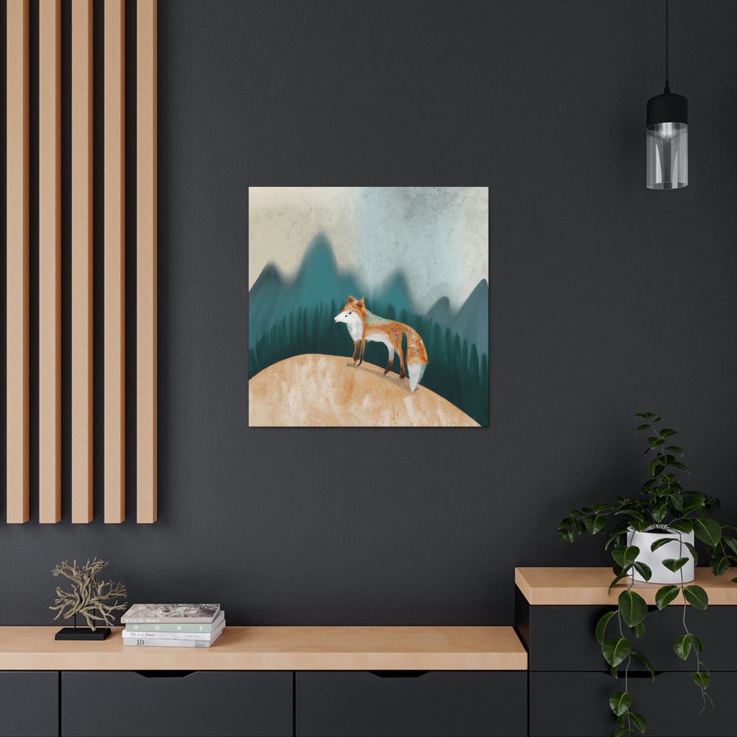 Fox On a Journey - Canvas