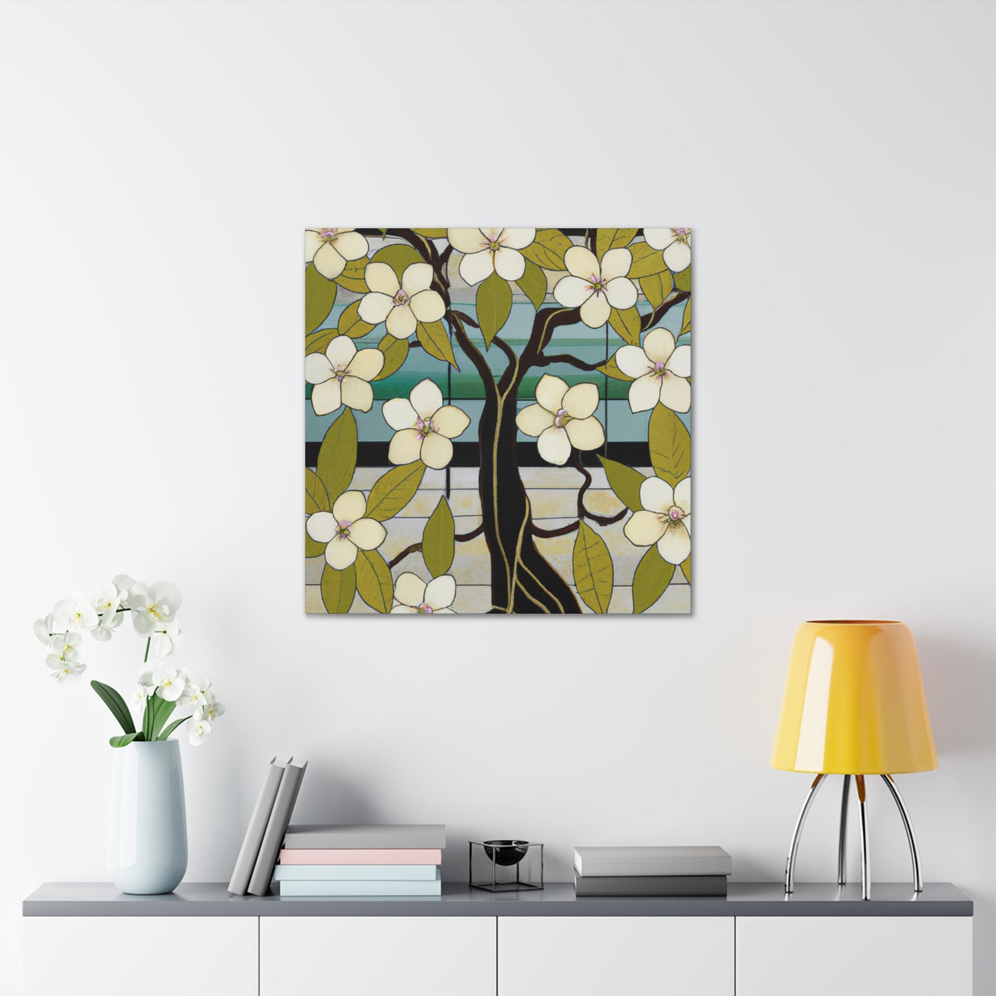 "Elegant Dogwood Bloom" - Canvas