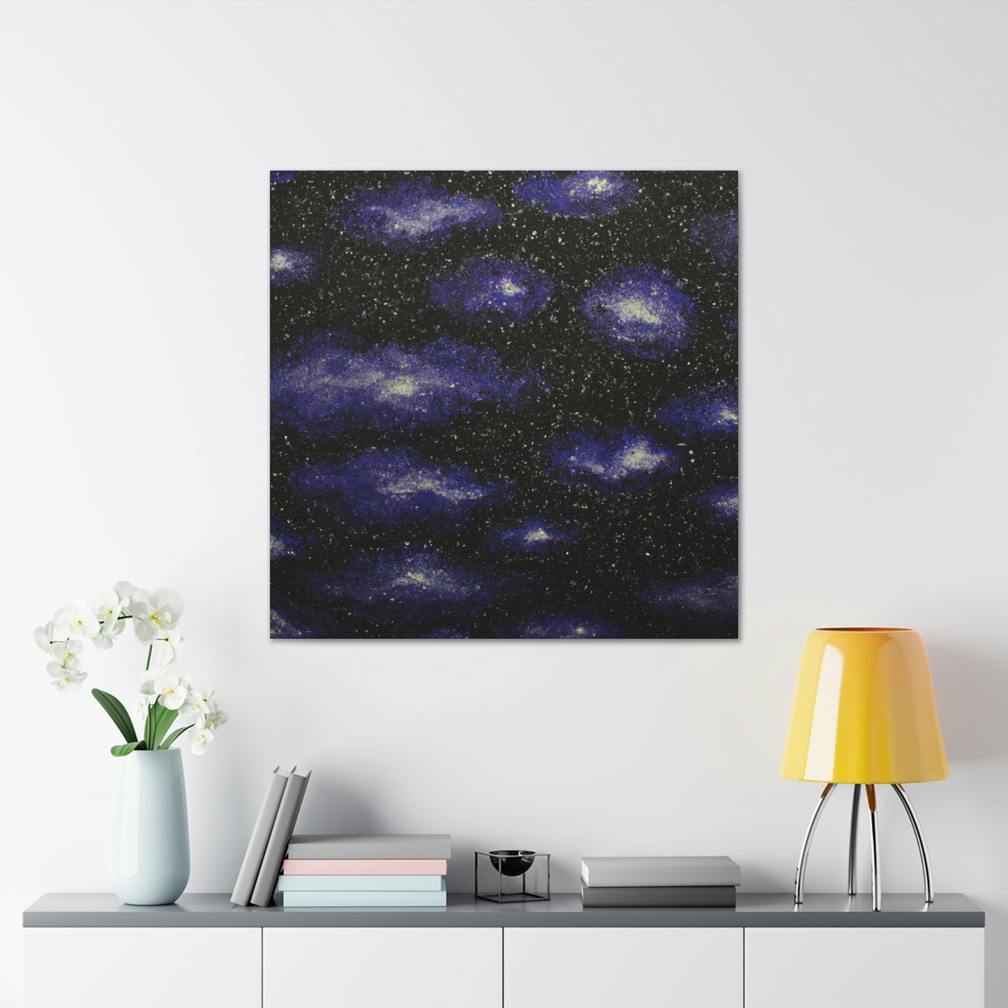 Nebula in Pointillism - Canvas