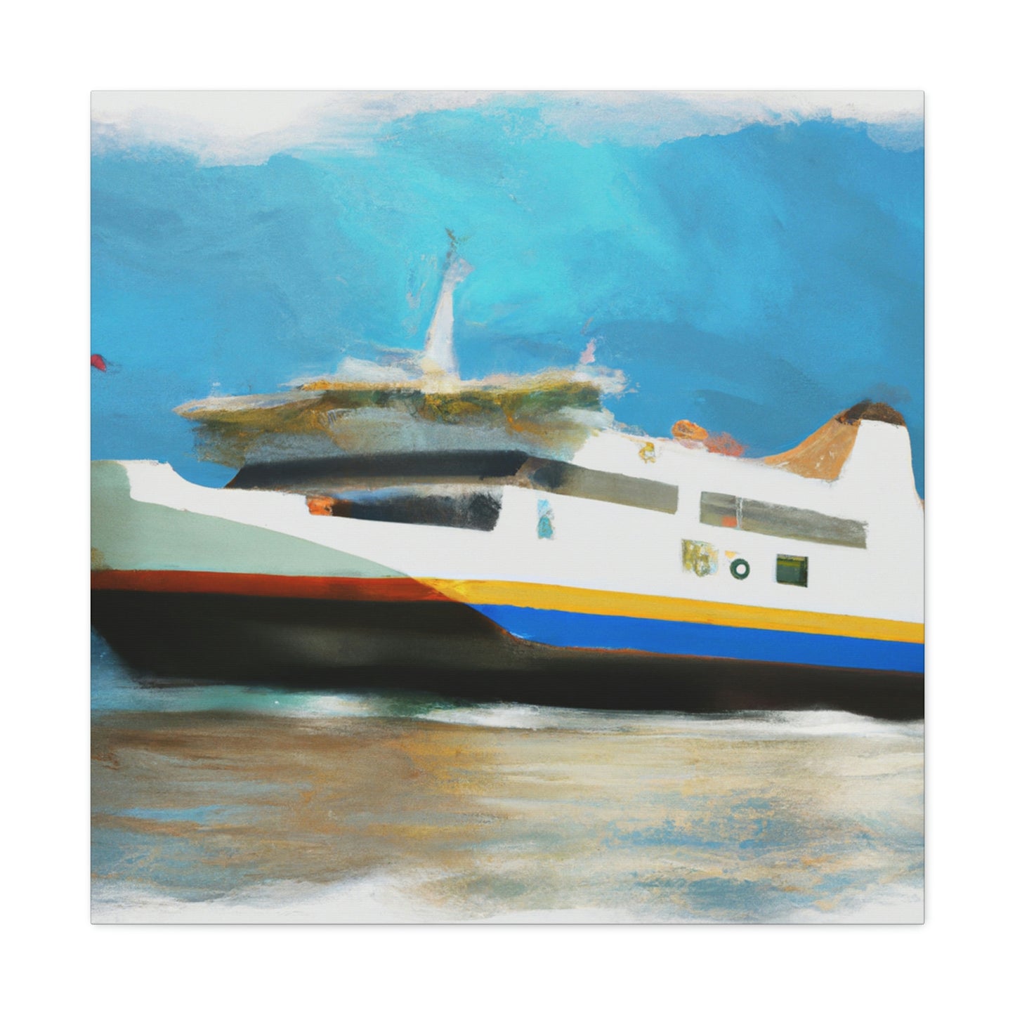 "Ferry on a Journey" - Canvas