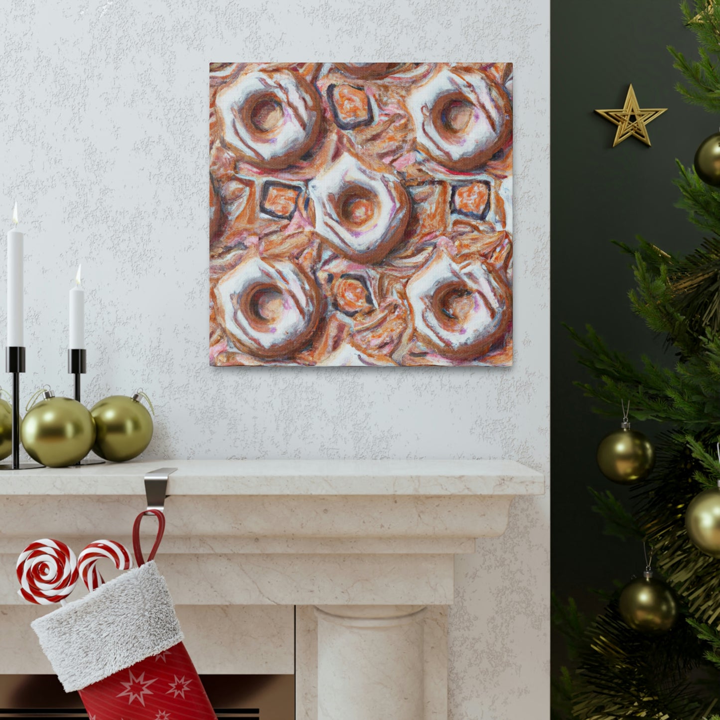 "Sugared Doughnut Delight" - Canvas