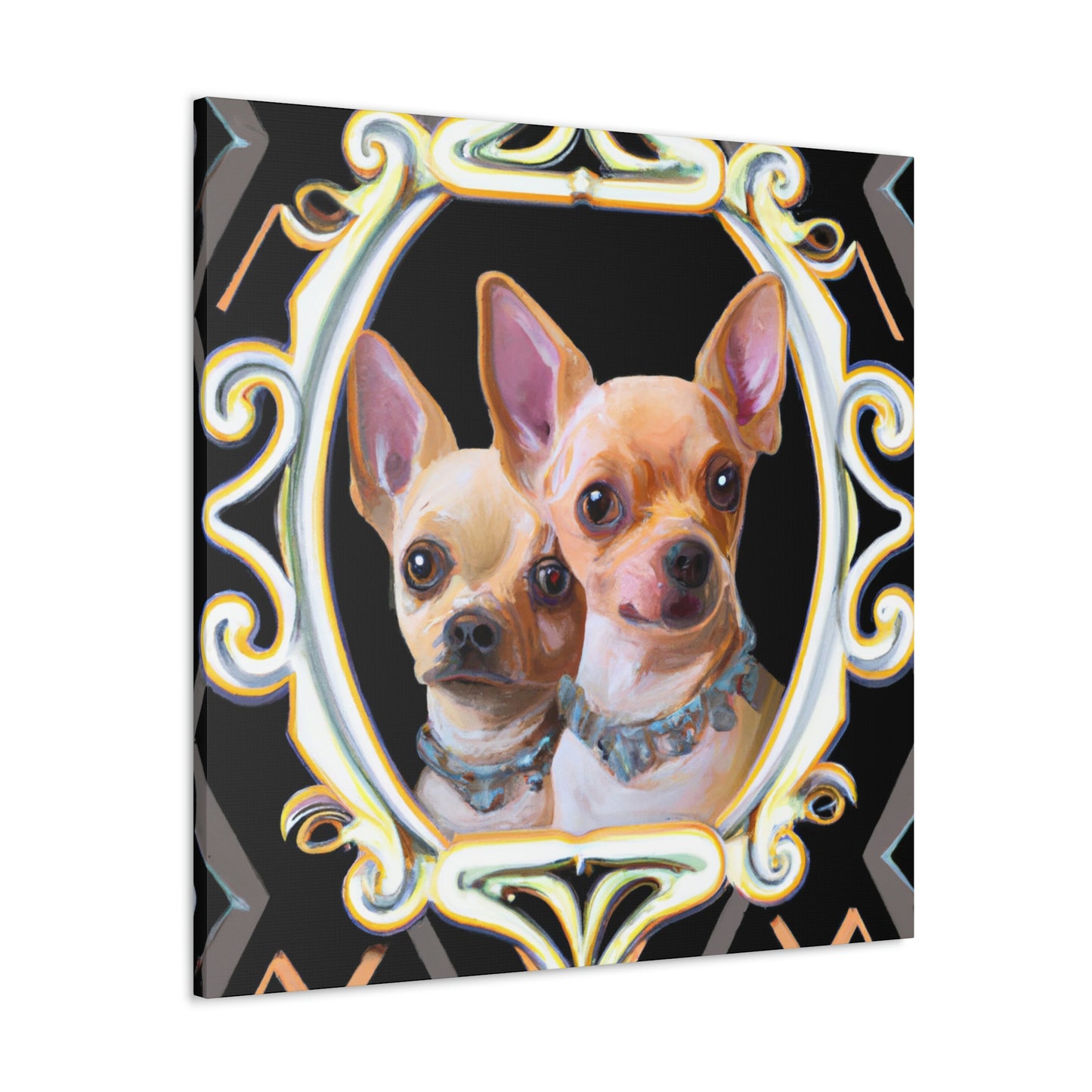 "Chihuahua Deco Dream" - Canvas