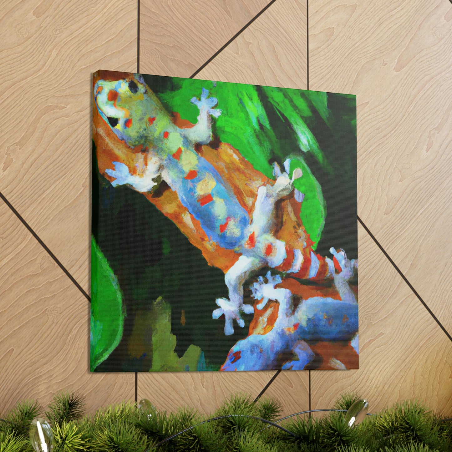 Geckos in Impressionism - Canvas