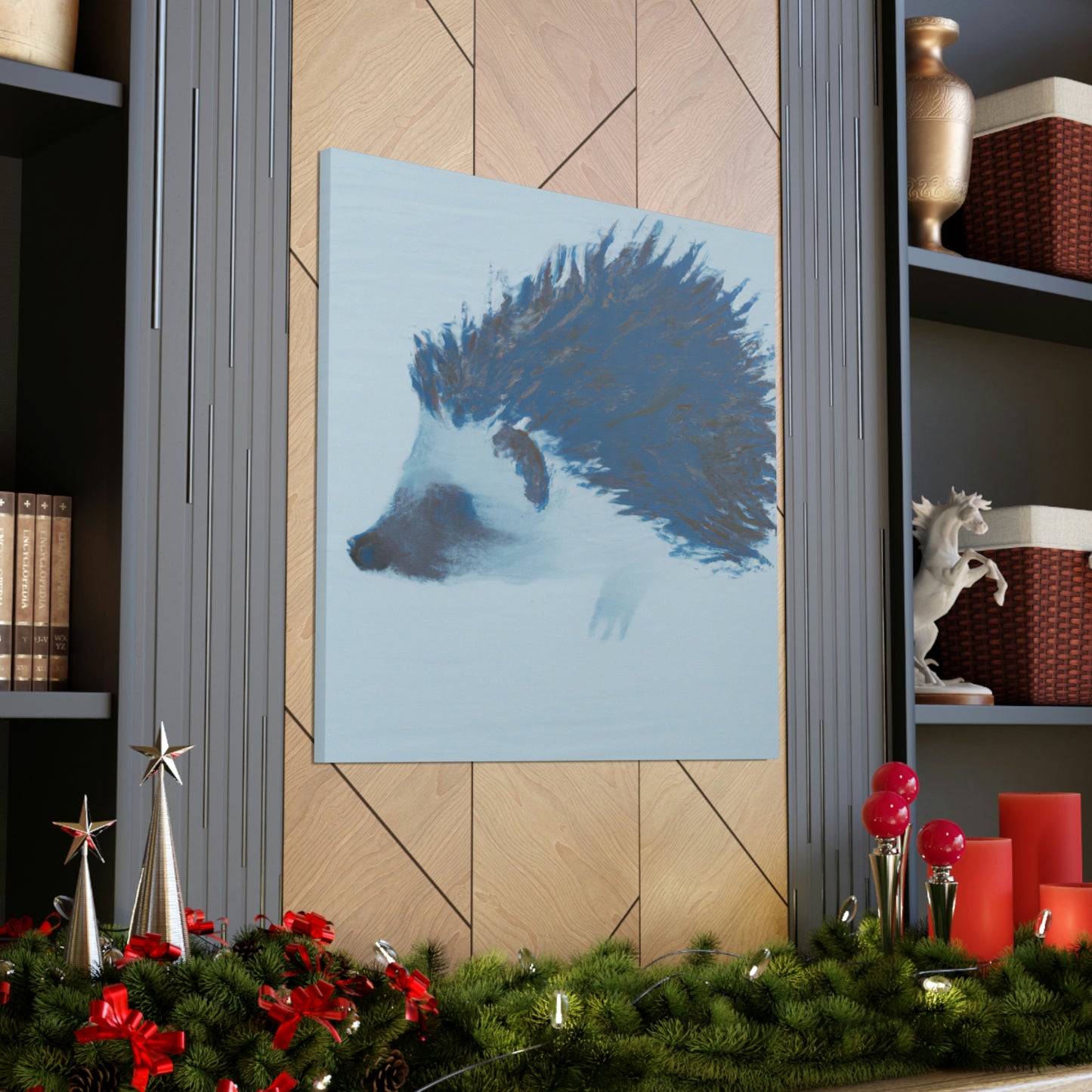 "Hedgehog in Minimalism" - Canvas