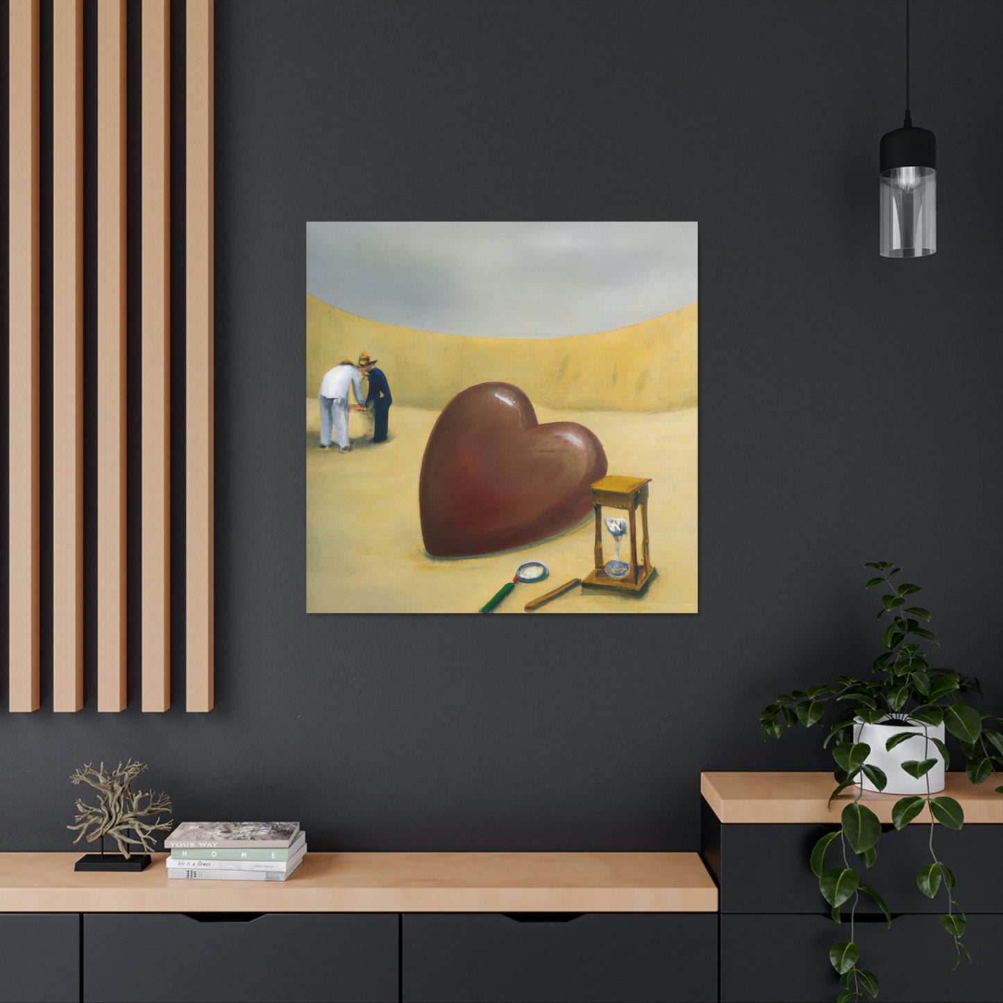 "Heart in the Sandscape" - Canvas