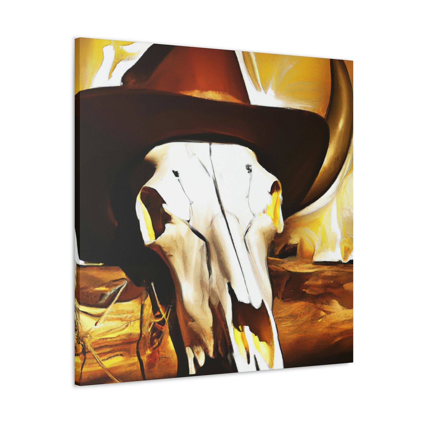 Cow Skull Comedy Set - Canvas