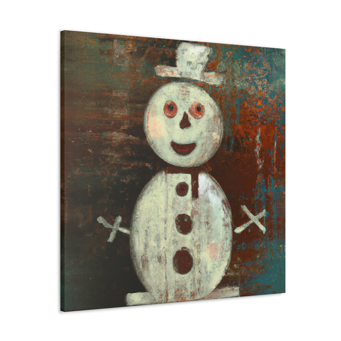 "Snowman in Expressionism" - Canvas