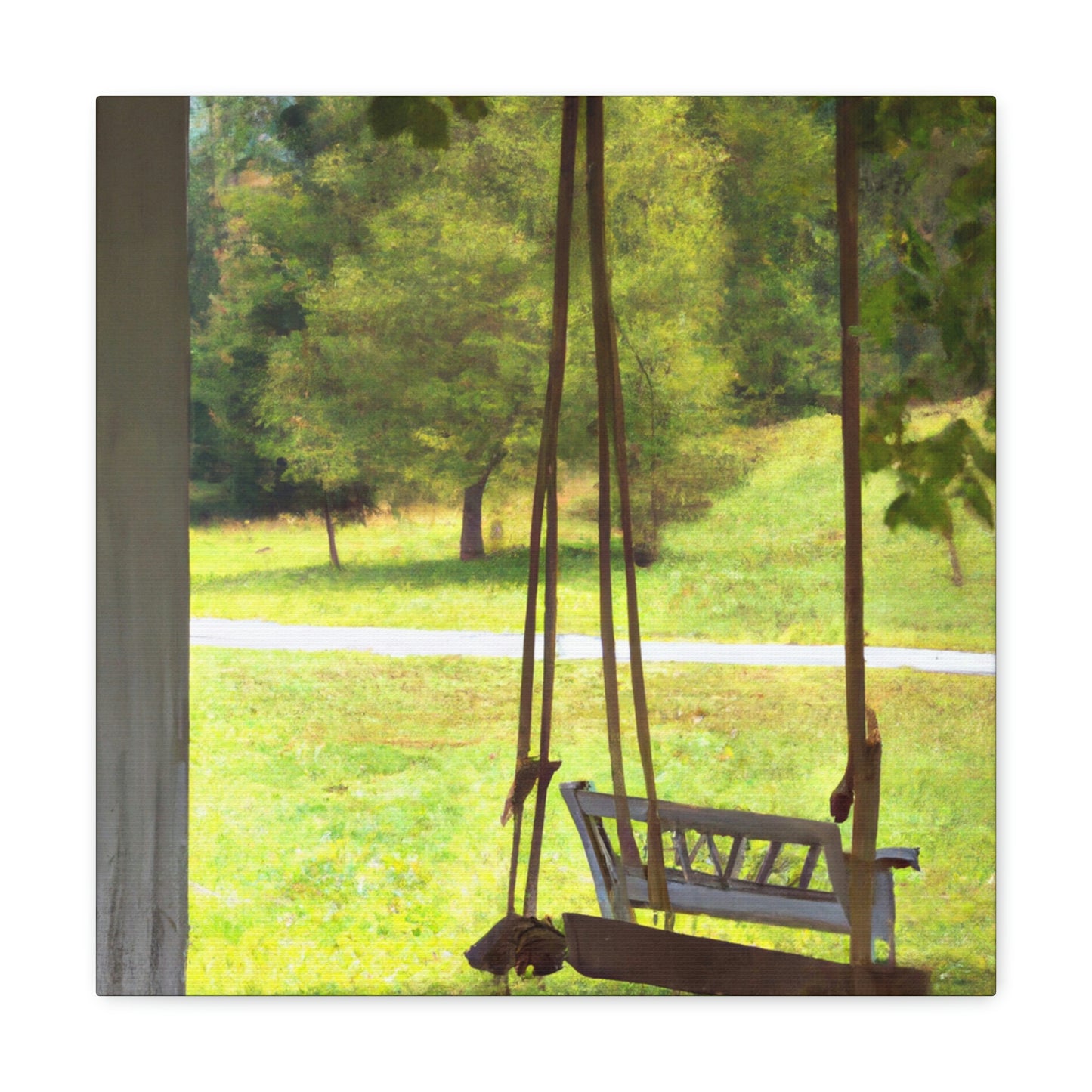 "Swinging on the Porch" - Canvas