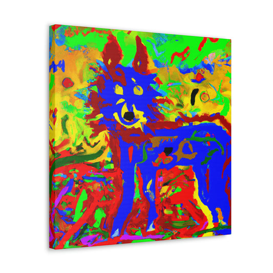 "Coyote Dance in Color" - Canvas