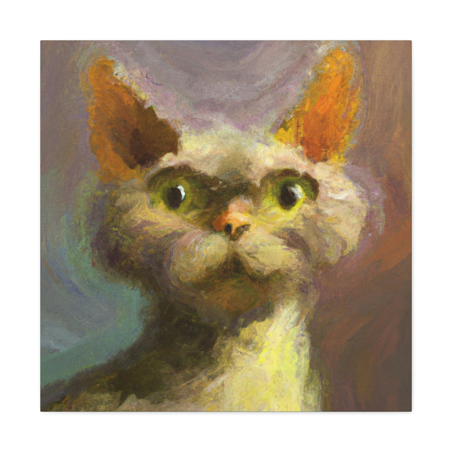 "Devon Rex Majesty" - Canvas