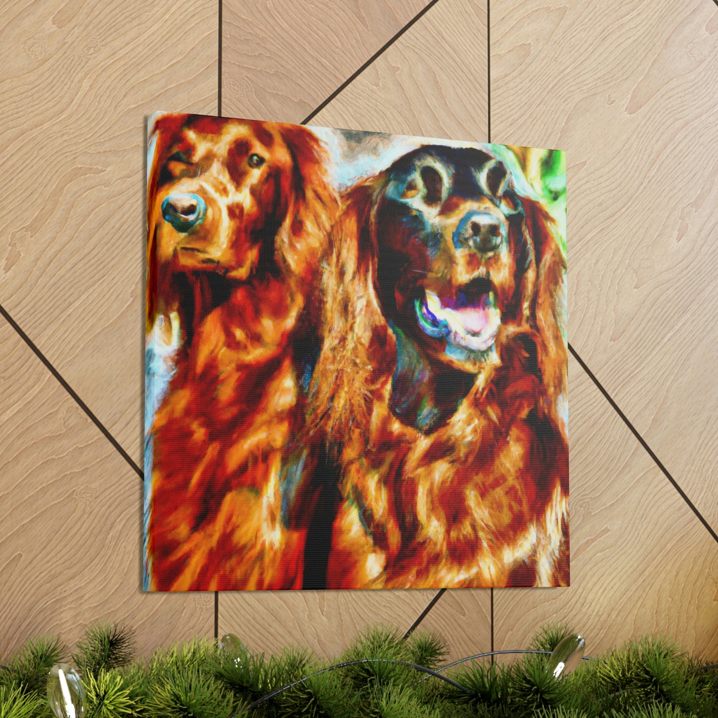 Irish Setter Symphony. - Canvas