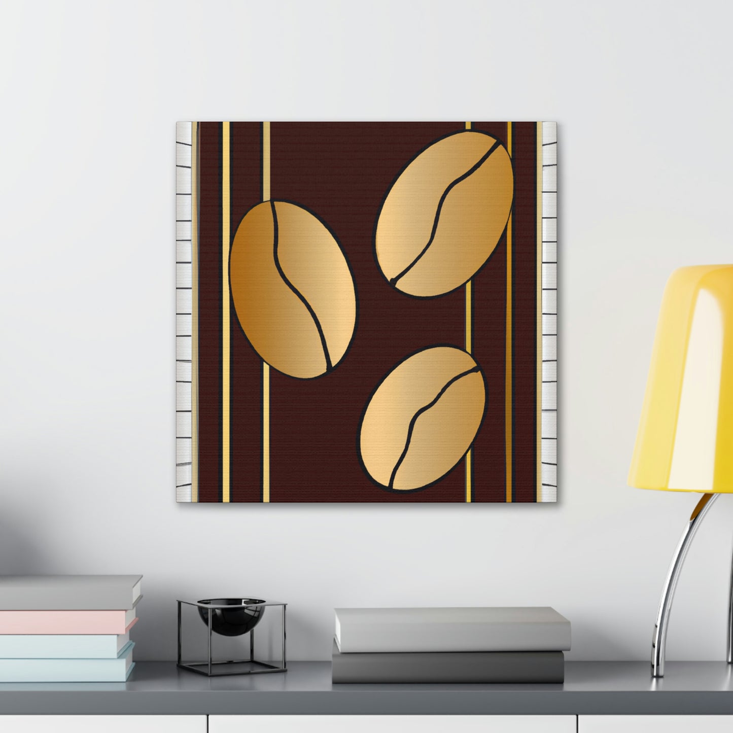 "Coffee Beans: Roasted Art" - Canvas