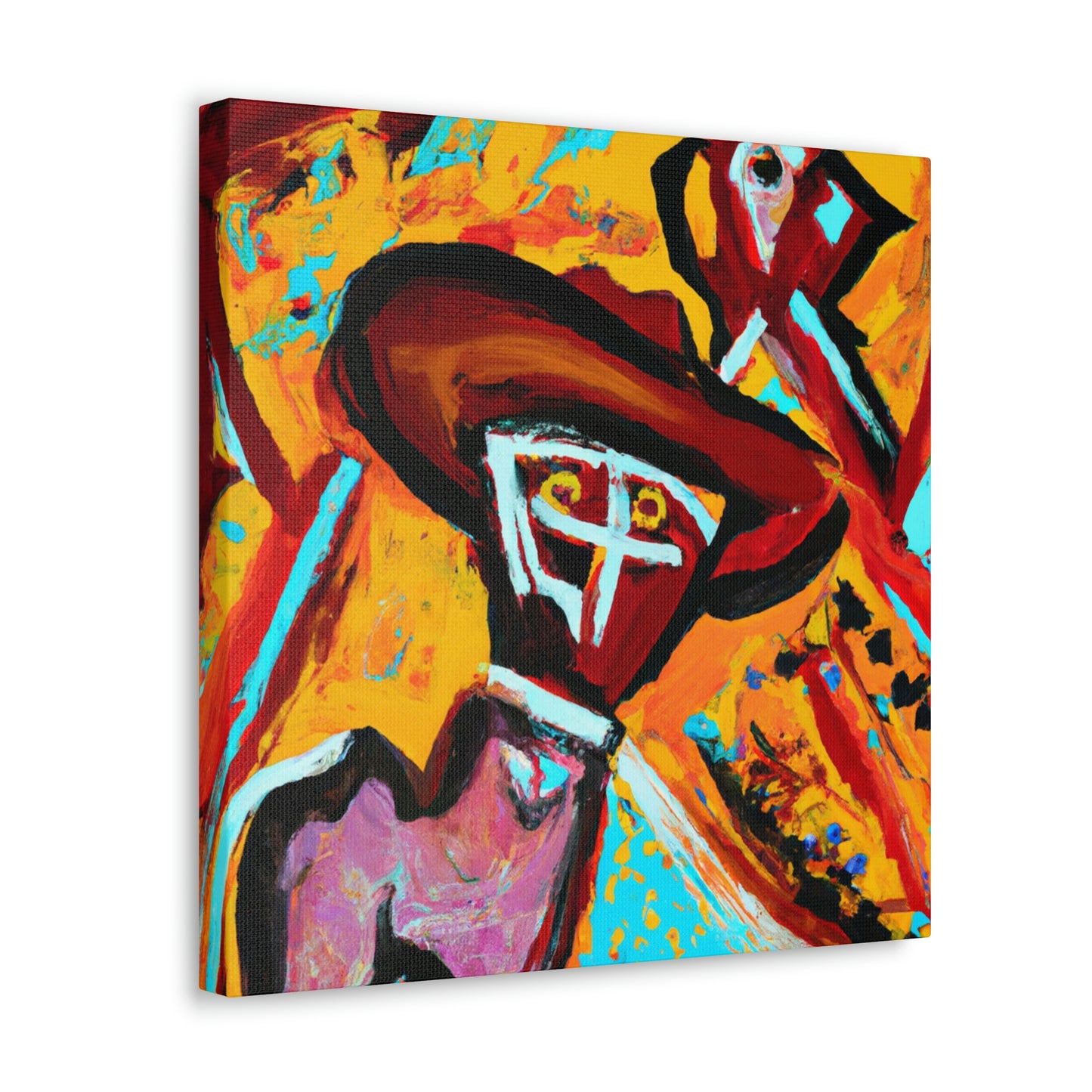 "Cowboy Hat Portrait" - Canvas