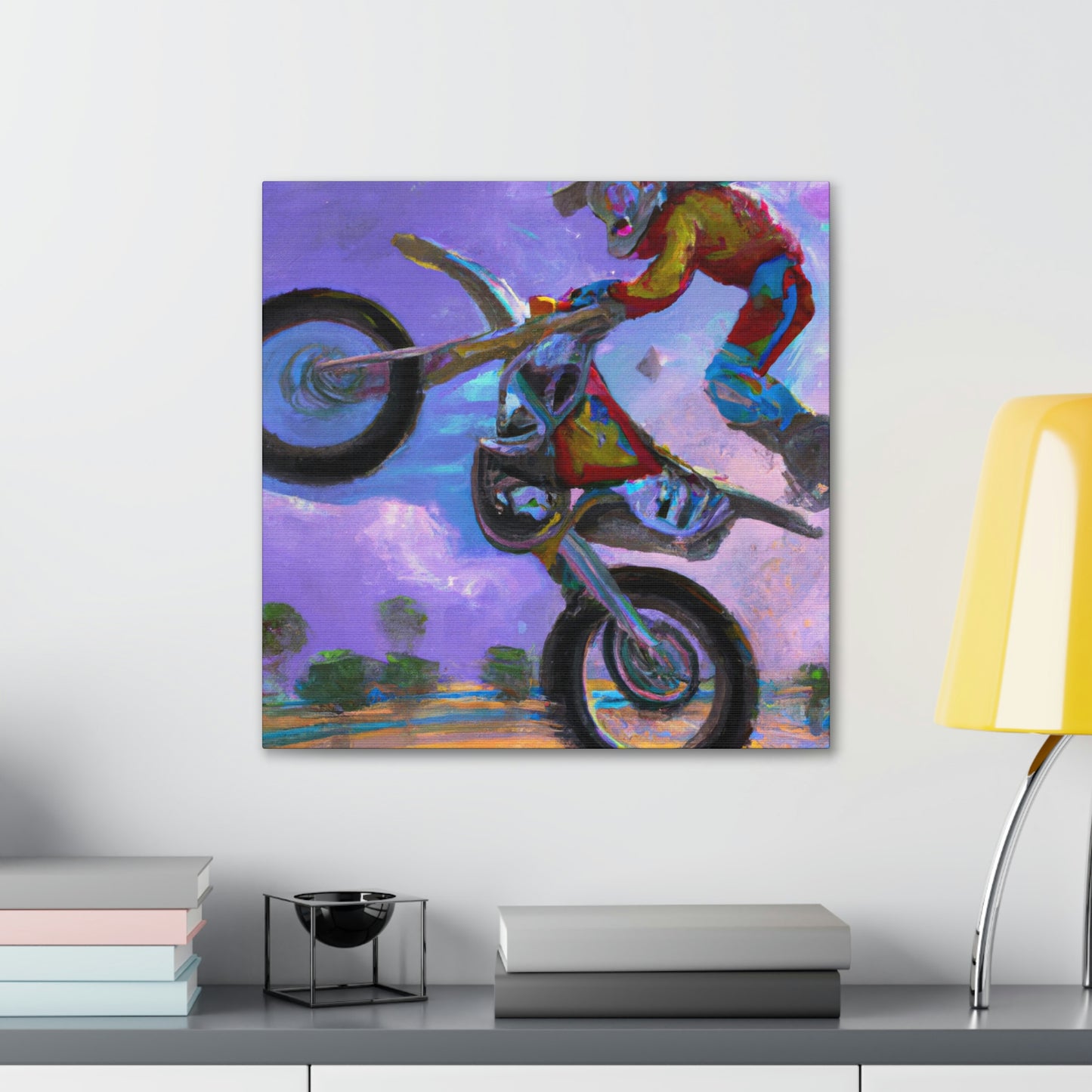 Motocross Mystic Madness - Canvas