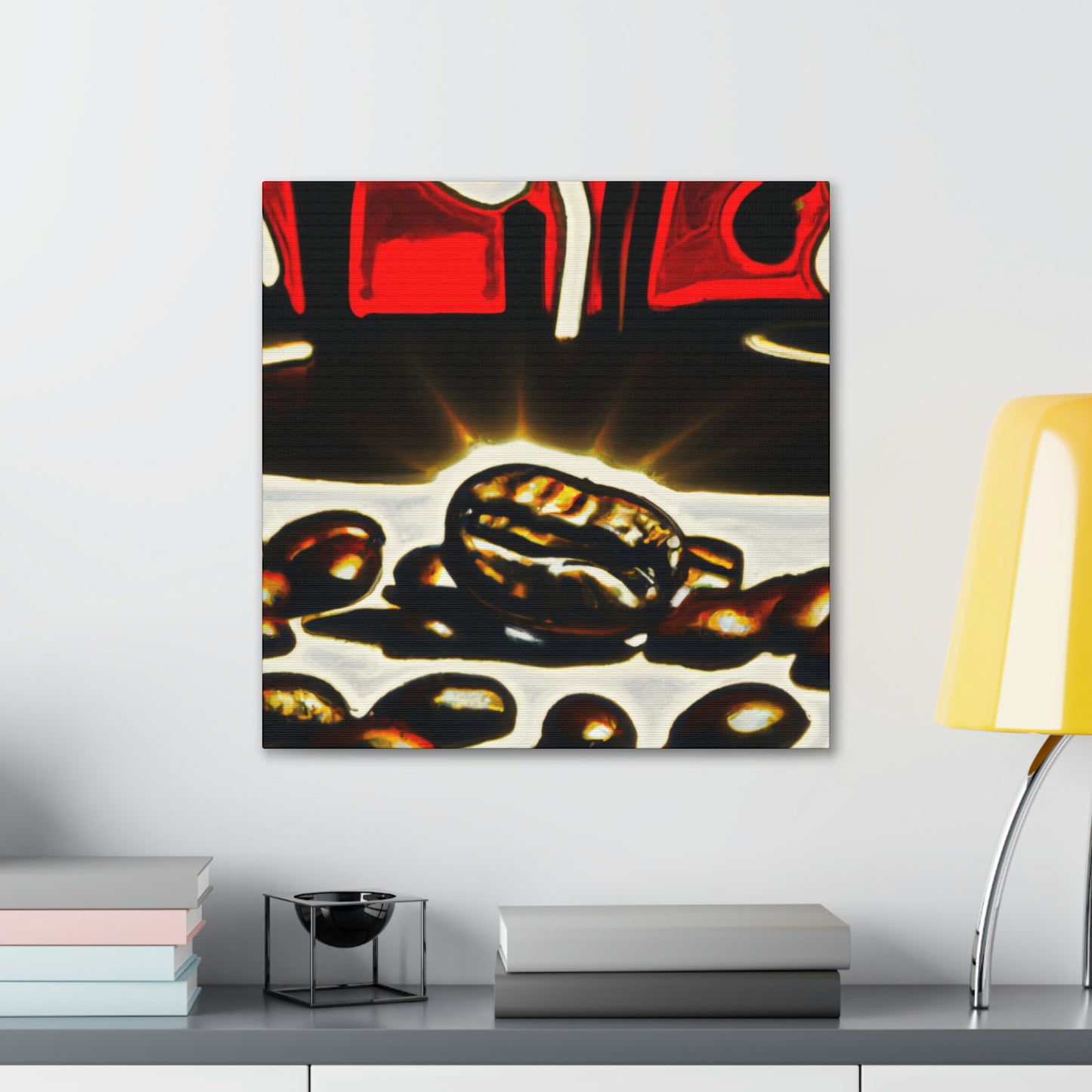 Coffee Beans Pop Art - Canvas