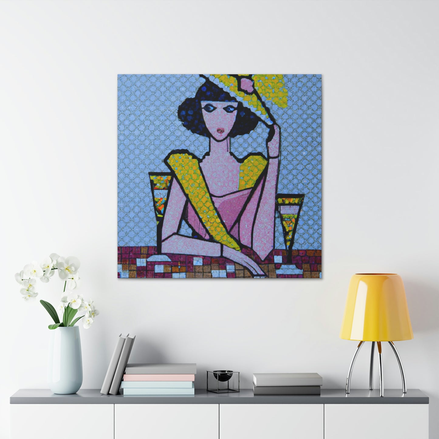 "Art Deco Pointillisme" - Canvas