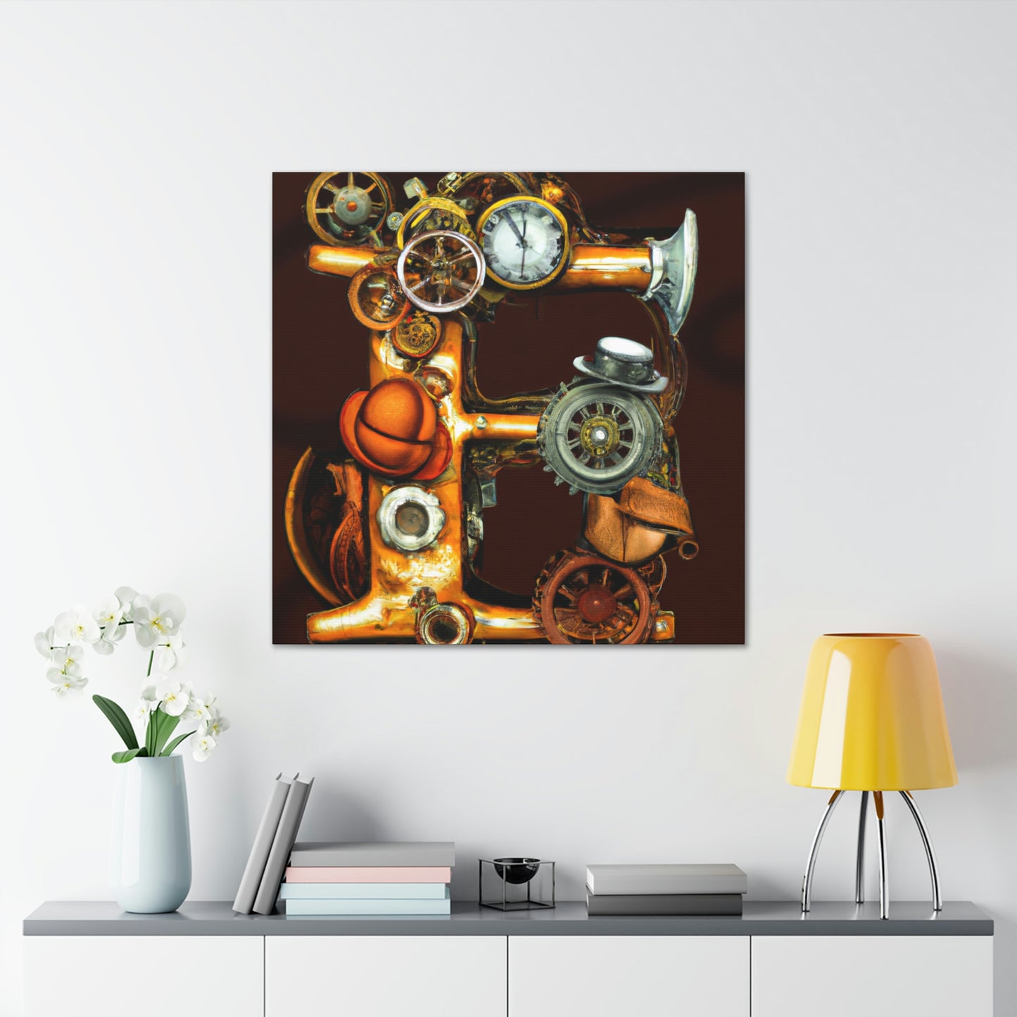 Steam-Powered Reflection - Canvas