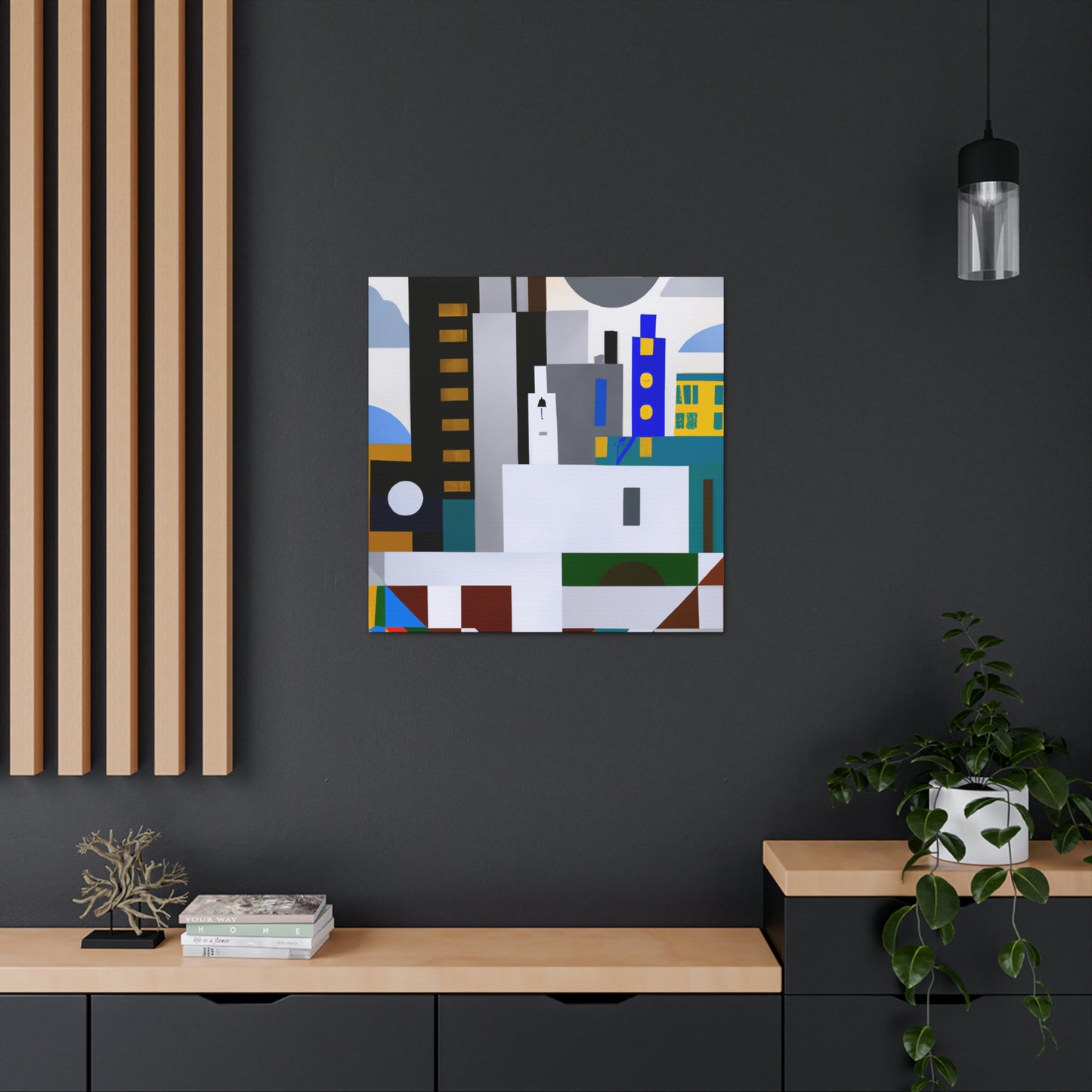 "Modernist Embrace Harmony" - Canvas