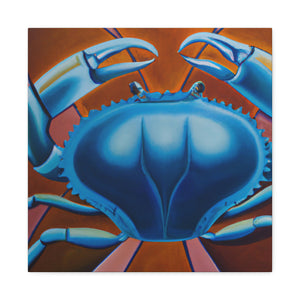 "Crab in Art Deco" - Canvas