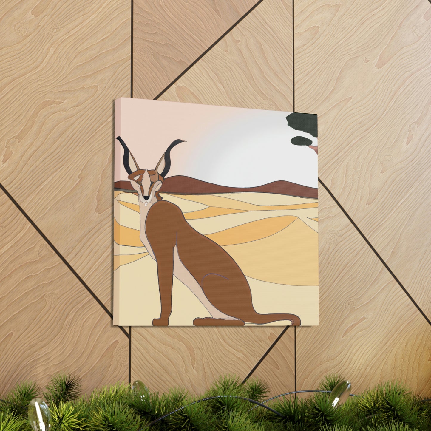 Caracal's Classic Charm - Canvas