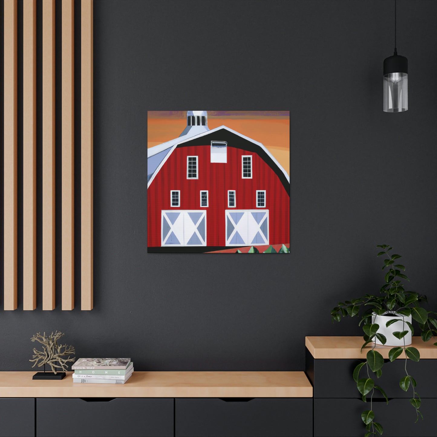 "The Gleaming Barnscape" - Canvas