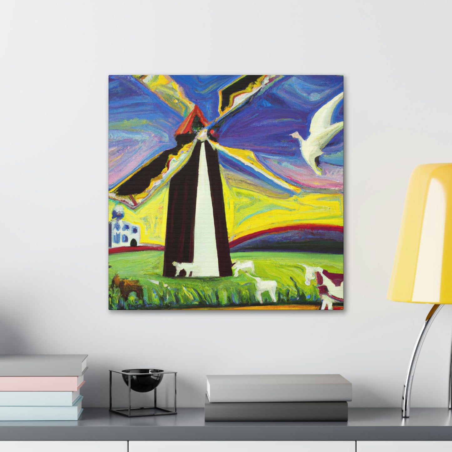 "Windmill in Dreamland" - Canvas