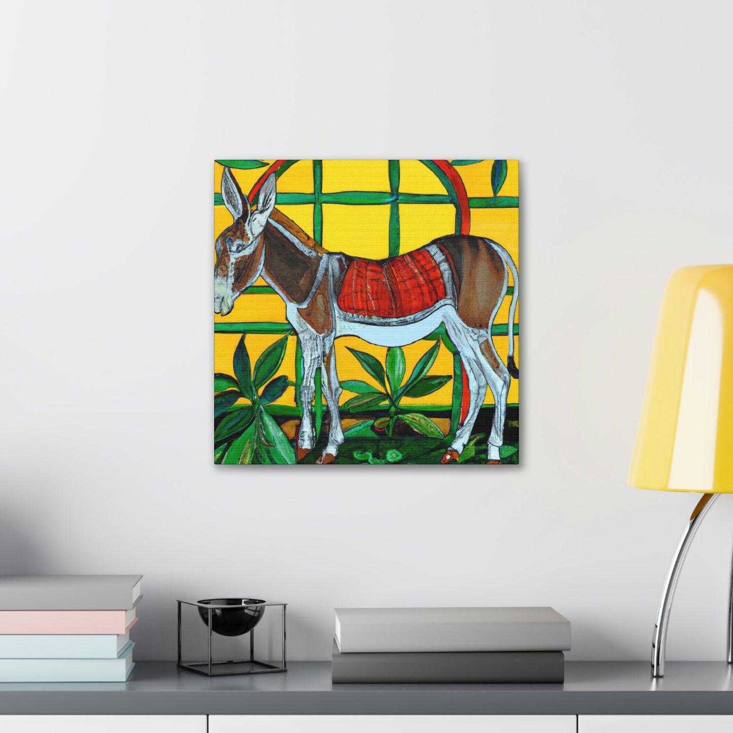 "Donkey in Art Nouveau" - Canvas