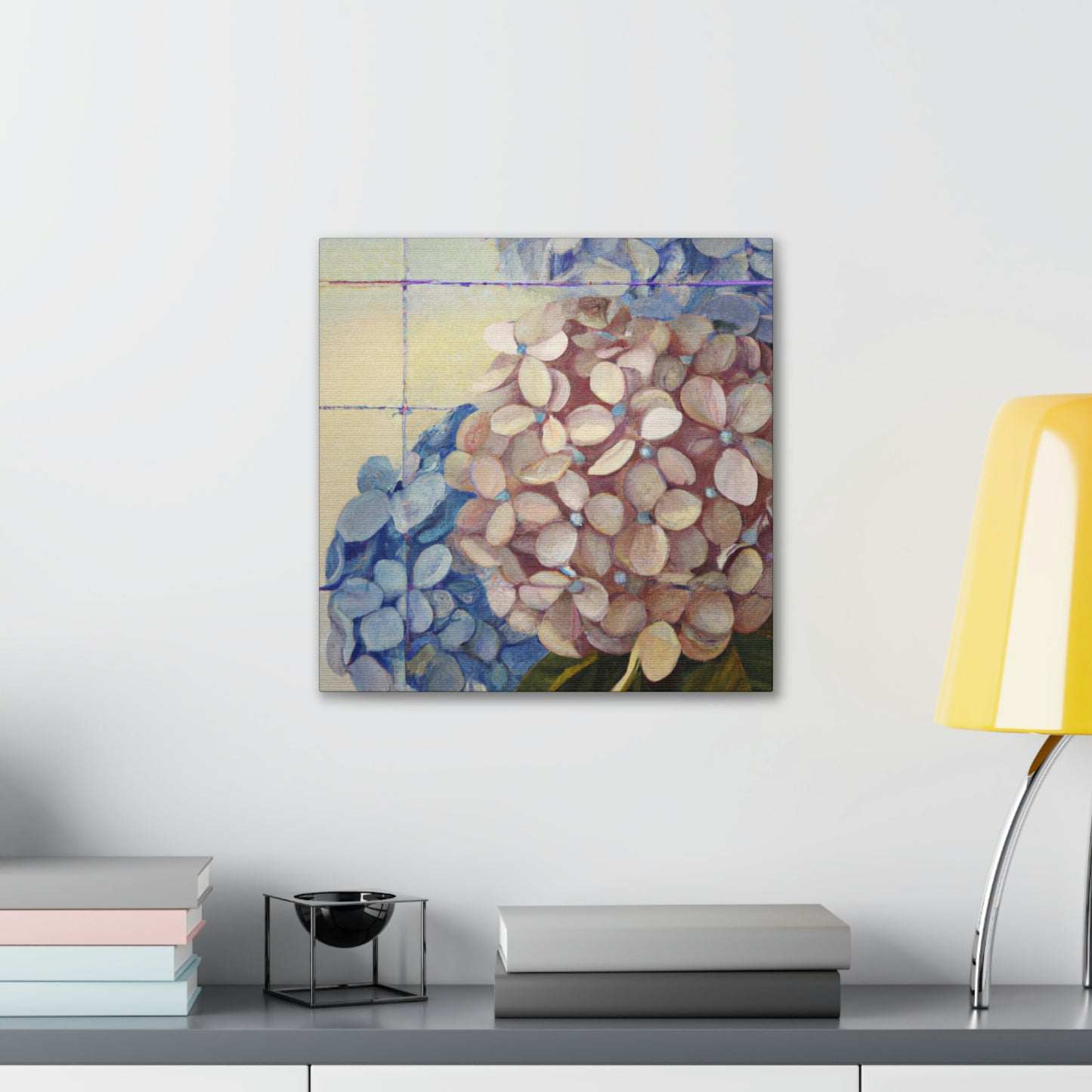 "Lush Deco Hydrangeas" - Canvas