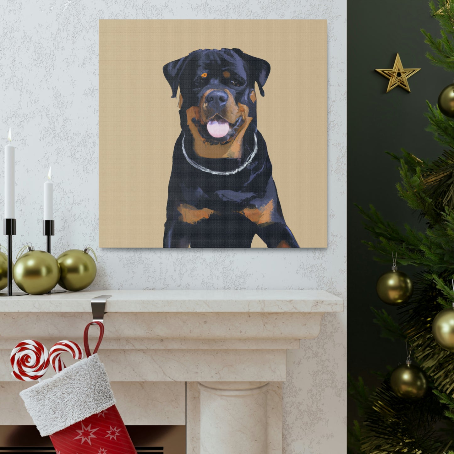 "Rottweiler in Simplicity" - Canvas