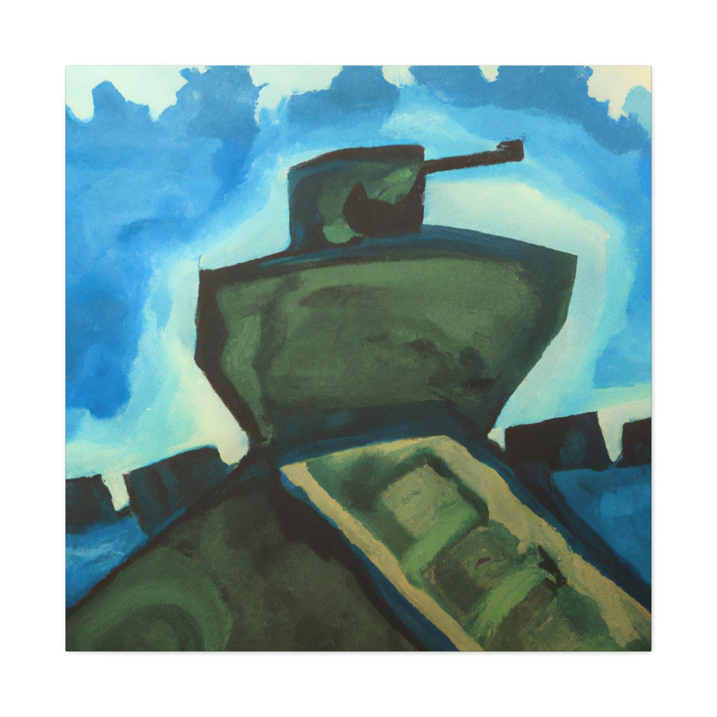 "Tank Turret Abstractions" - Canvas