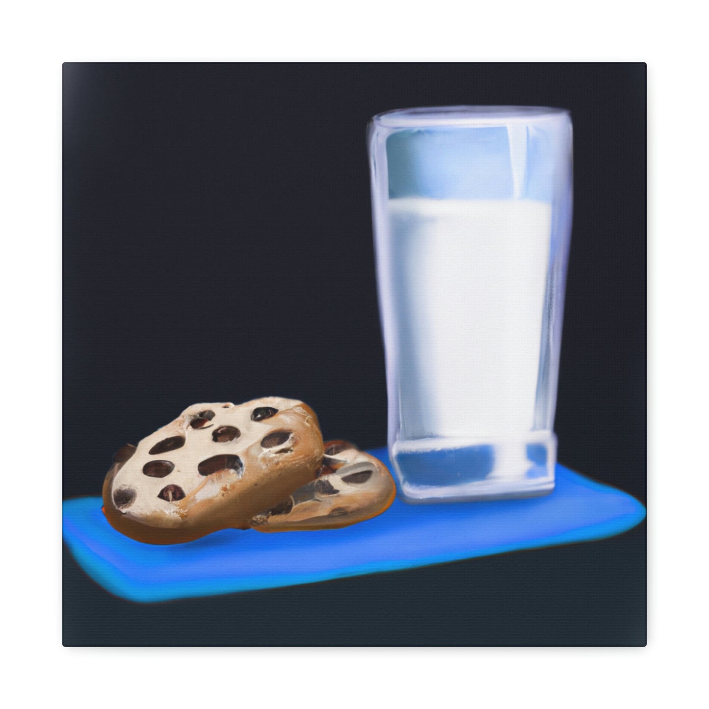 "Comforting Milk & Cookies" - Canvas