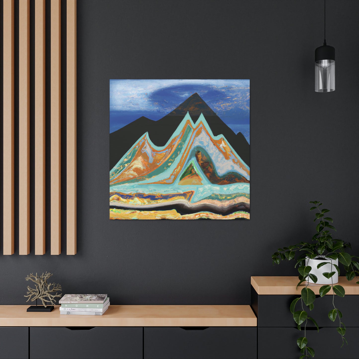 Mountain Mystique Painting - Canvas