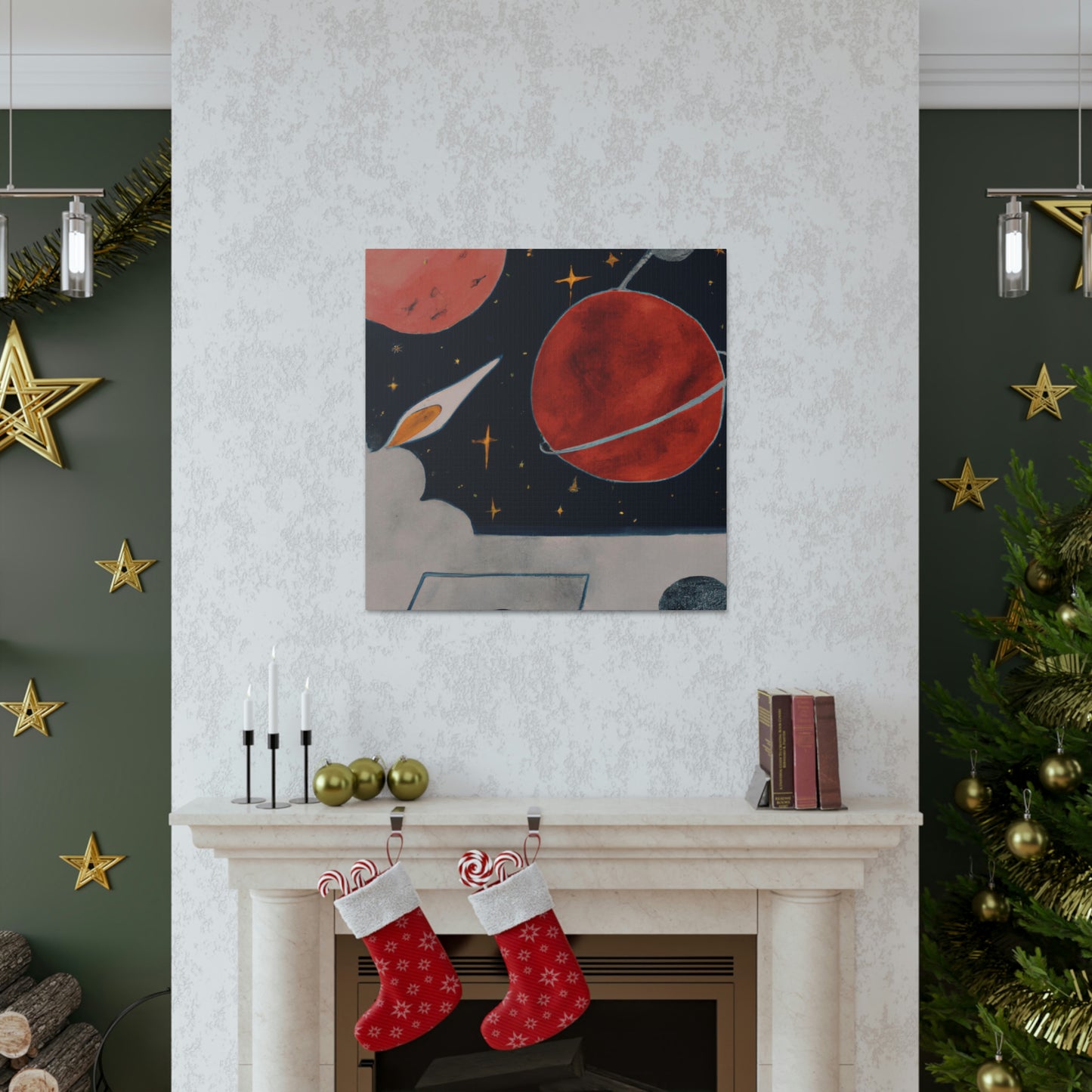 Mercury's Celestial Dance - Canvas