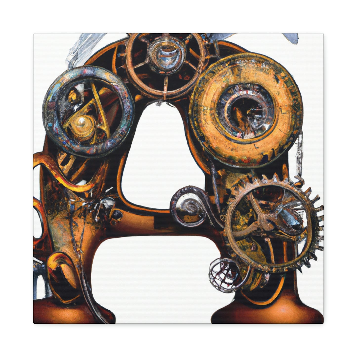 "Steamhearted Clockwork Heroes" - Canvas