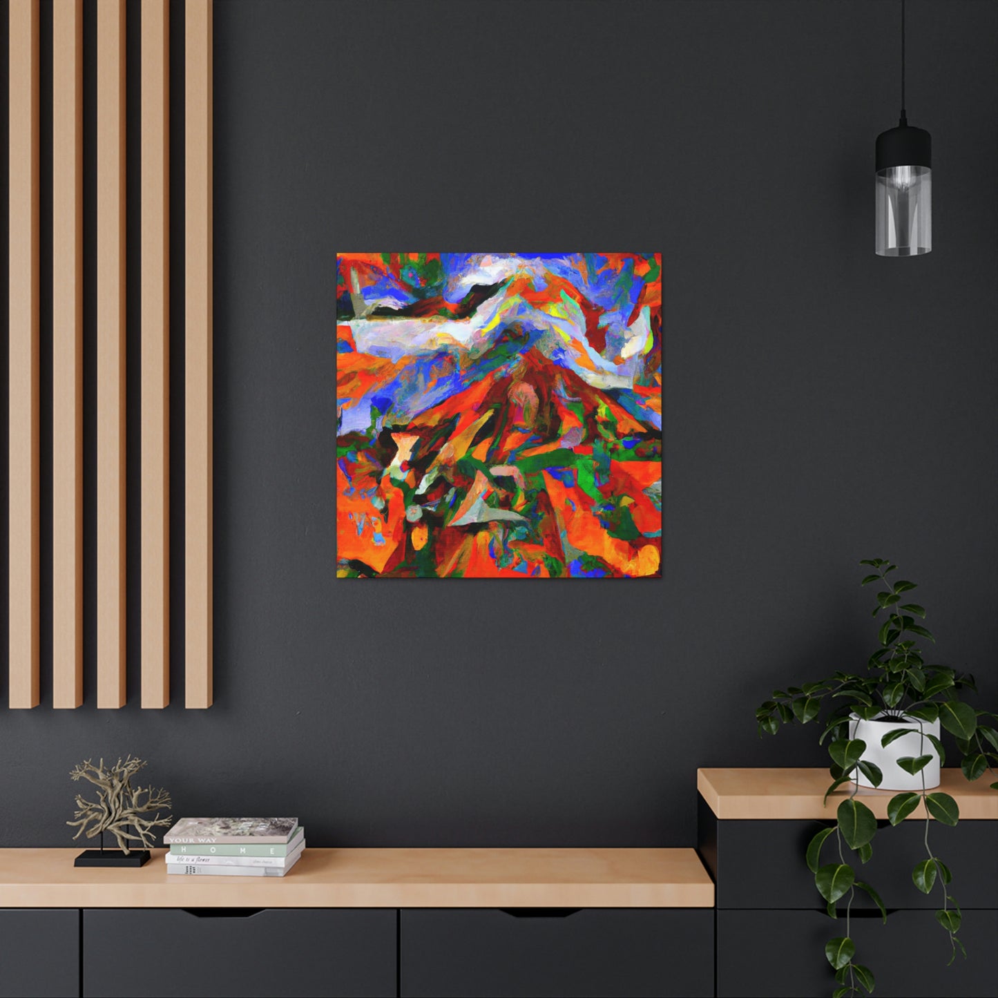 Volcano's Eruptive Glory - Canvas