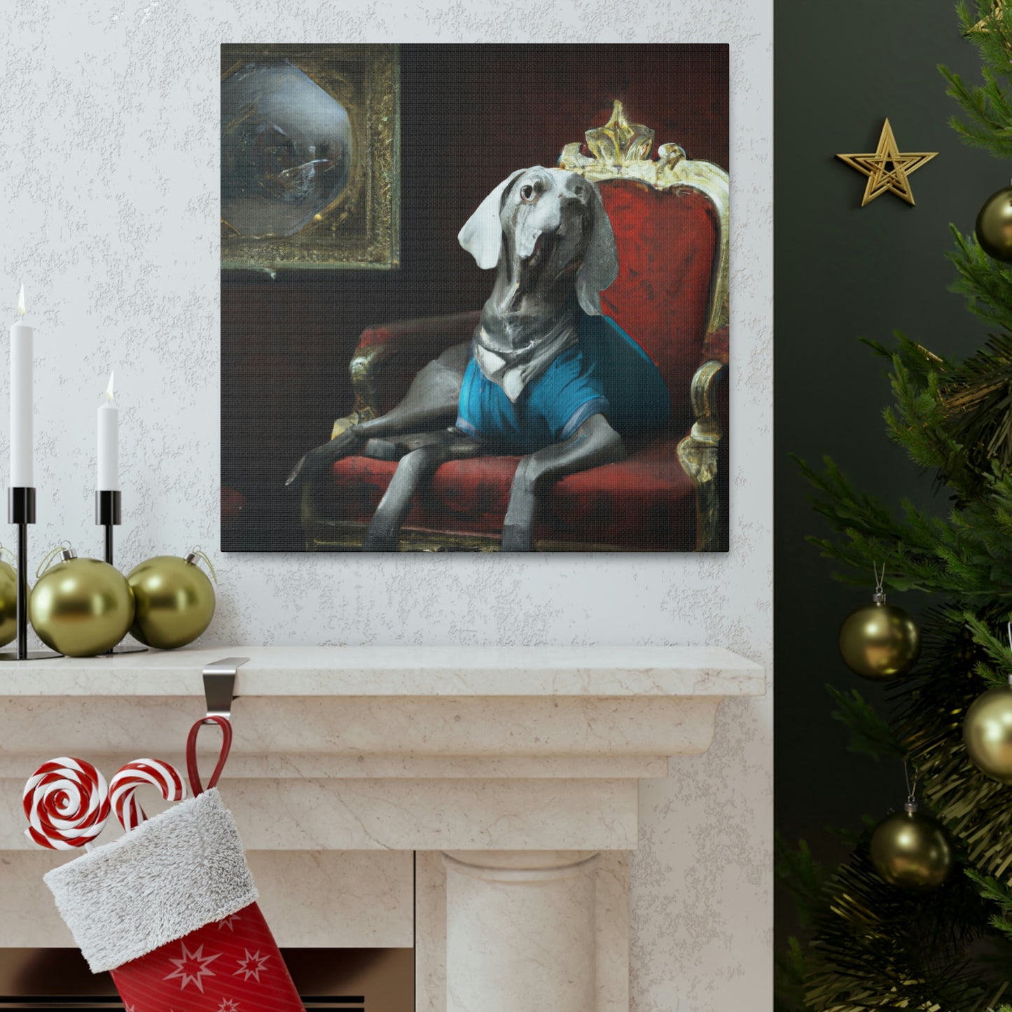 "The Weimaraner Regal" - Canvas