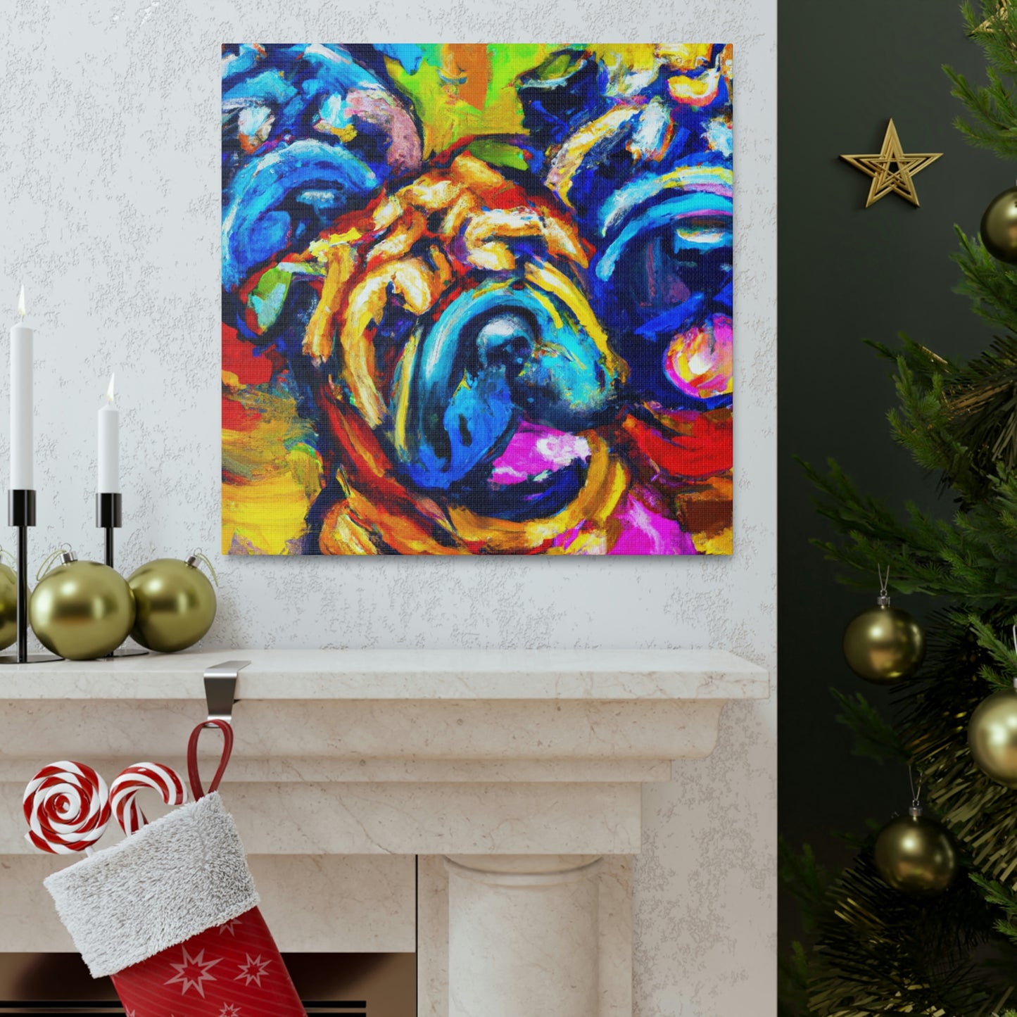 Shar Pei Dreamscape - Canvas