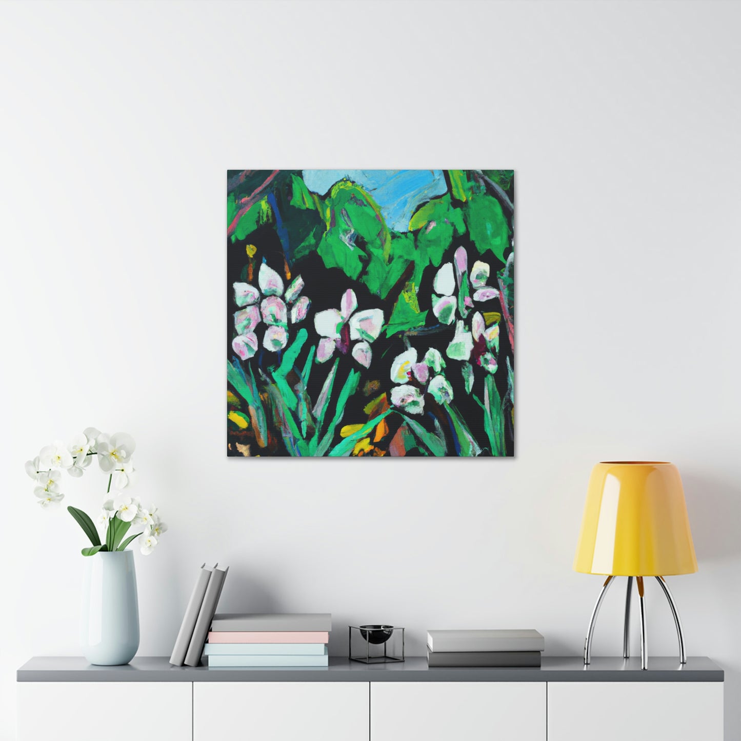 "Orchid in Moonlight Dreaming" - Canvas