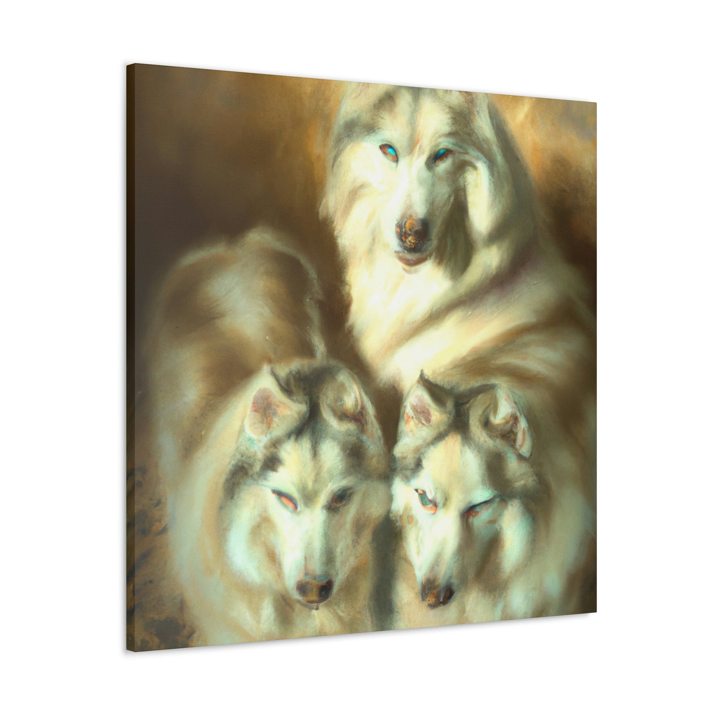 "Frosty Siberian Husky" - Canvas