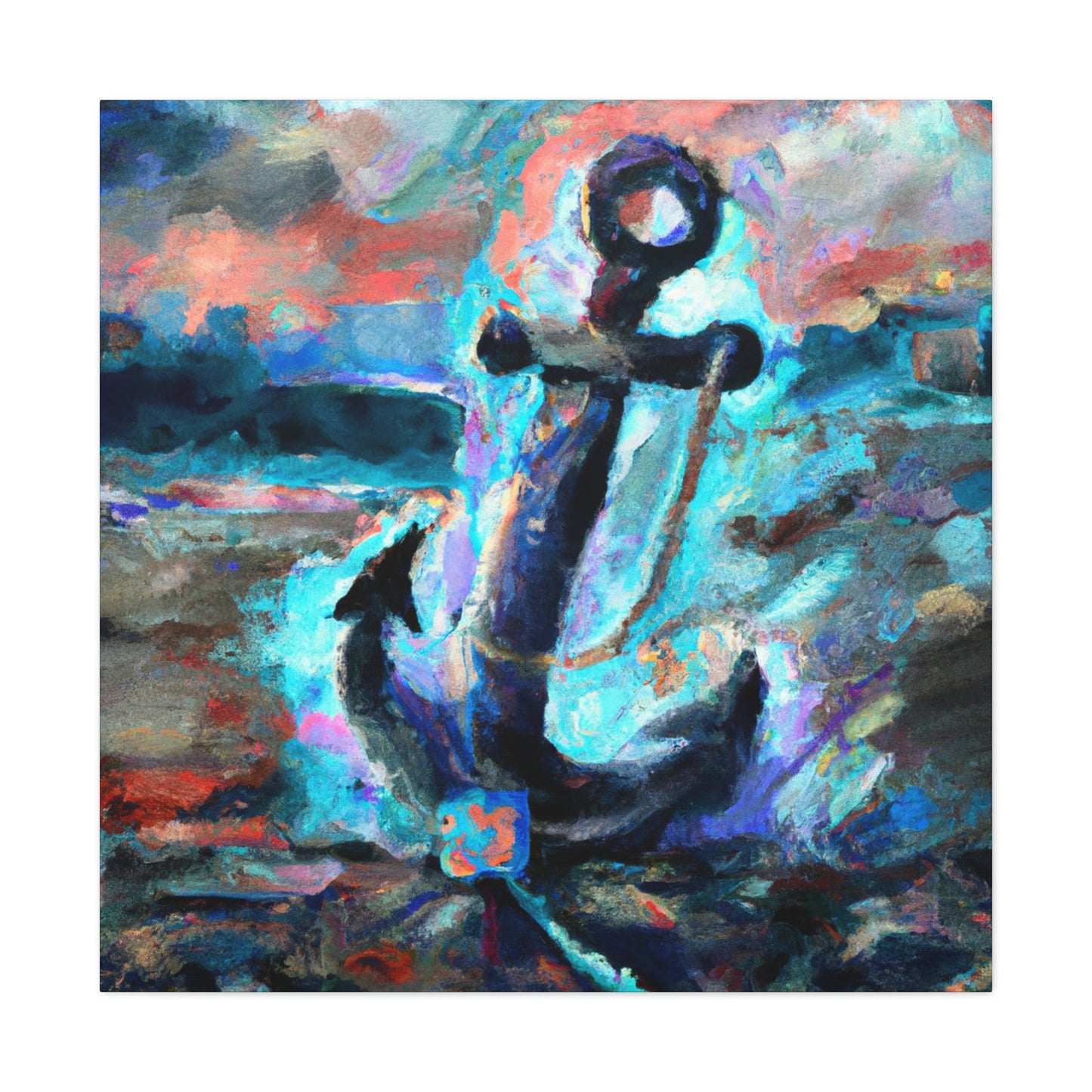 Anchor in Awoken Storm - Canvas