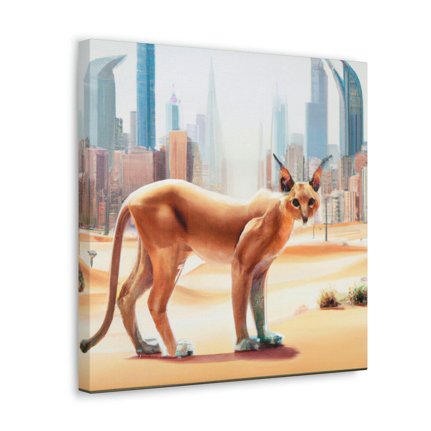 "Caracal in the City" - Canvas