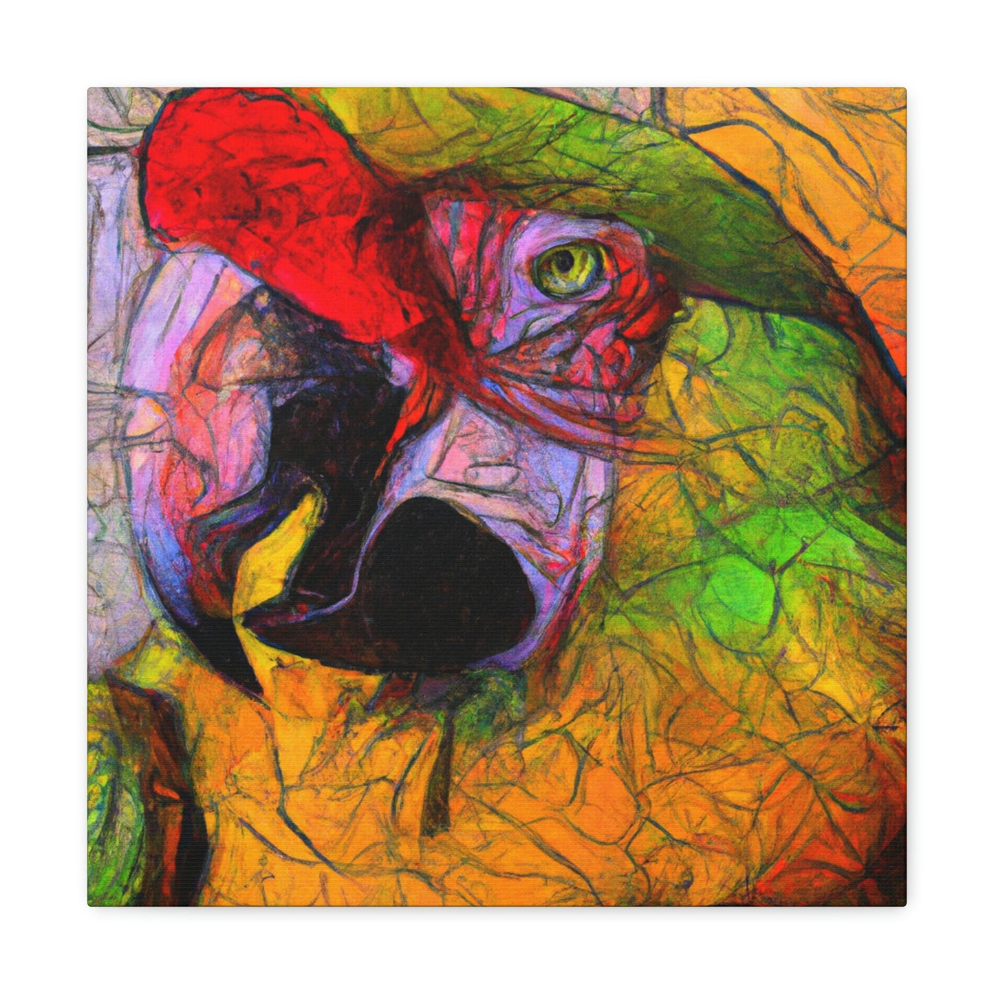 Amazon Parrots Prose. - Canvas