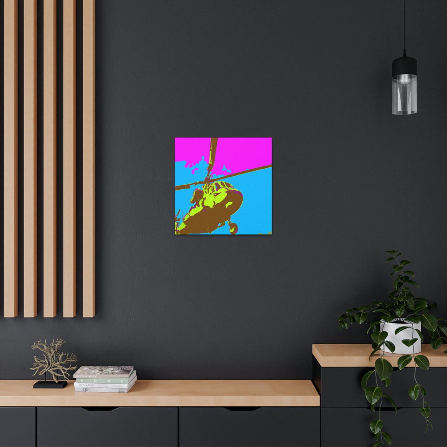 Helicopter Pop Artful - Canvas